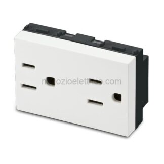 MSTAS21186.2 Presa Americana doppia MIX 2P+T 15A 127V