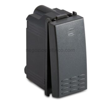 MSTAS31001 Pulsante Silenz. 1P 4A Illum.MODO GRIGIO