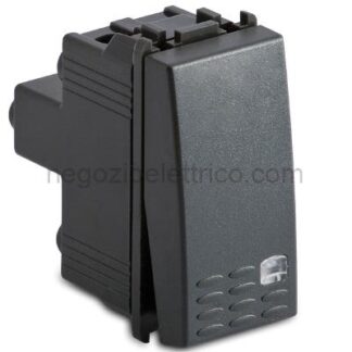 MSTAS31015 Pulsante 1P illuminabile 16A MODO GRIGIO