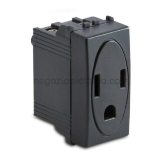 MSTAS31186 Presa Americ. 2P+T 15A 127V MODO GRIGIO
