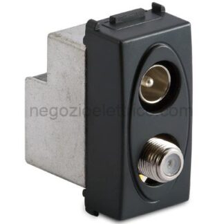 MSTAS31277-D Presa Coax IEC-F Mas-Fem. diretta GRIGIO