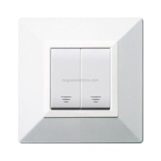 AVEBS21001 2 GANG 10A 1 WAY SWITCH+PLATE