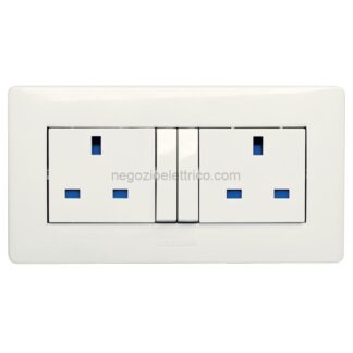 MSTBS21108.2 Doppia Pr.ING 2P+T 13A con interr. e LED