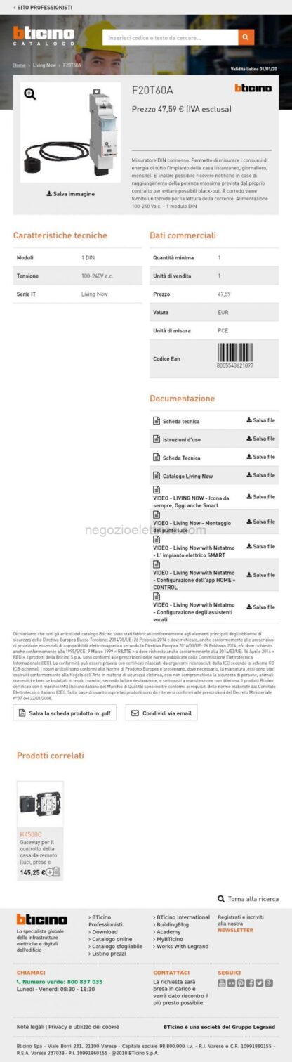 BTIF20T60A L.NOW - Misuratore DIN connesso - immagine 3