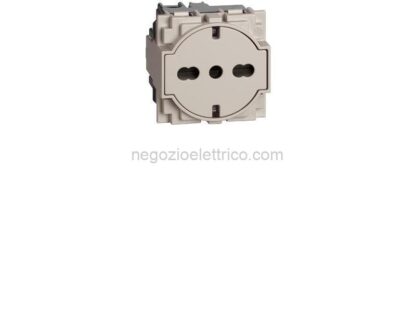 BTIKM4140A16F L.NOW - presa flat 16A std ger-ita sabbia