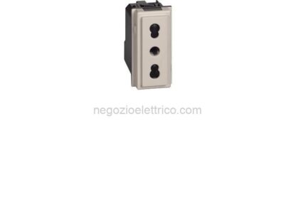 BTIKM4180 L.NOW - presa 2P+T 10/16A 250Vac bipas. S