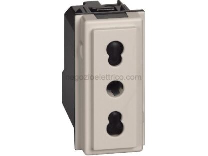 BTIKM4180 L.NOW - presa 2P+T 10/16A 250Vac bipas. S - immagine 2