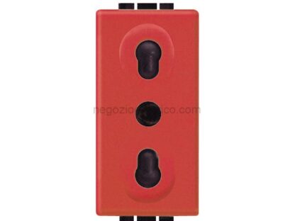 BTIL4180R living int - presa bipasso 2P+T rossa - immagine 3