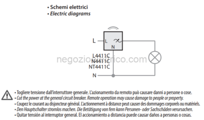 BTIL4411C Interruttore/dimmer connesso. Permette di controllare le luci localmente - immagine 2
