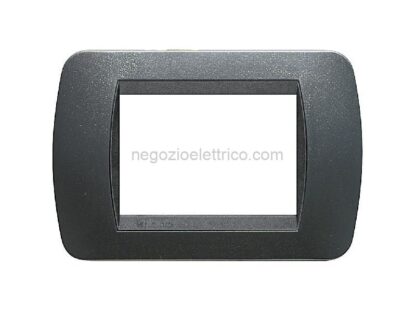 BTIL4803PA living int.- placca 3P plastica acciaio s. - immagine 2
