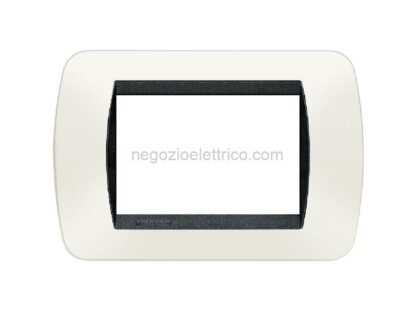 BTIL4803PB living int.- placca 3P plastica bianco s. - immagine 2