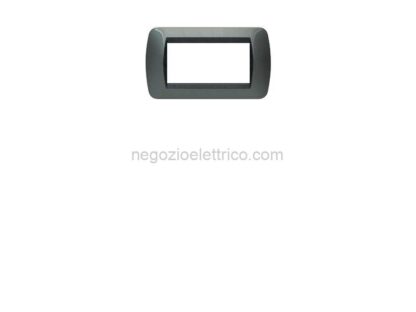 BTIL4804AC living int - placca 4 posti acciaio scuro