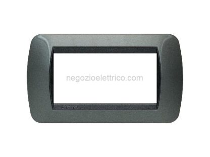BTIL4804AC living int - placca 4 posti acciaio scuro - immagine 2