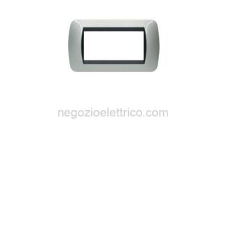 BTIL4804AL living int - placca 4 posti alluminio