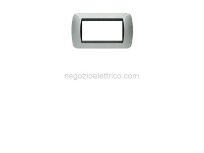 BTIL4804AL living int - placca 4 posti alluminio
