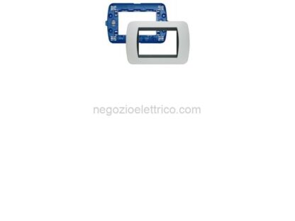 BTISL4803BAS kit - placca/supporto living int 3P bianca