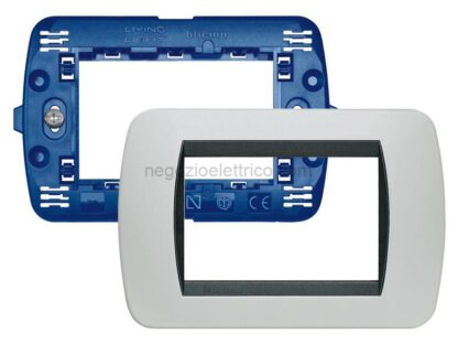 BTISL4803BAS kit - placca/supporto living int 3P bianca - immagine 2