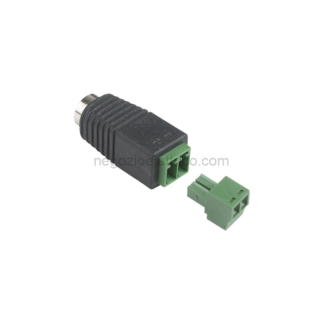 COECONAL02A connettore aliment. morsetti/jack femmina