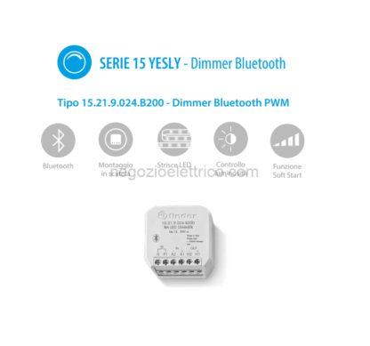 FIN15219024B200 Dimmer 12-24 vdc 8A strip led yesly