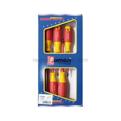FUM094031 Set 5 cacciaviti isolati 1000v vde punta piatta e croce phillips