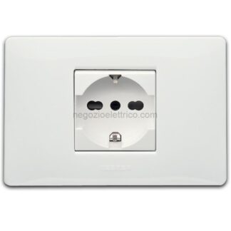 MSTIMK21170 Presa P40 Schuko univ.2P+T 16A c/Placca