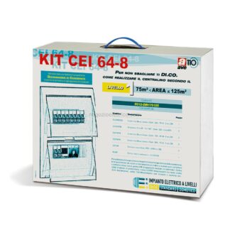 AVEK012-DIN175125 kit cei64-8 livello 1 da 75 a 125mq