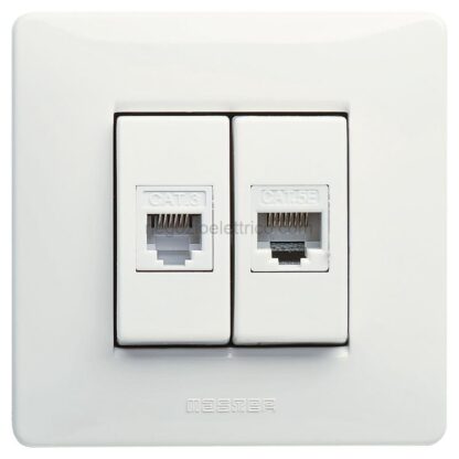 MSTM21215-18 MIXMO 1 presa RJ11 + 1 presa RJ45 Cat.5e