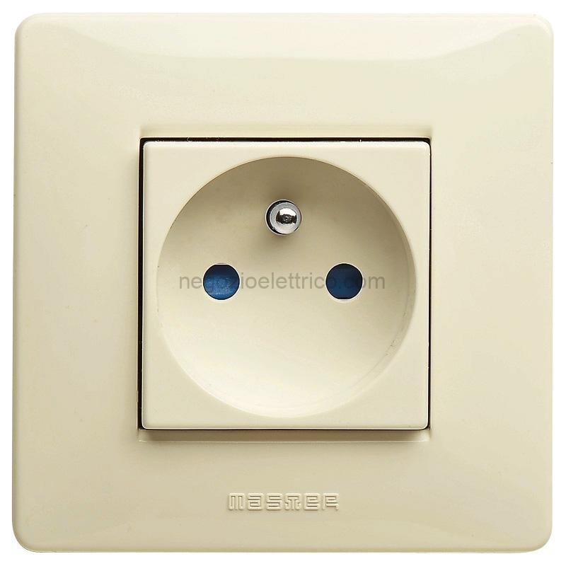 MSTM22177 MIXMO Presa Francese 2P+T 16A Beige