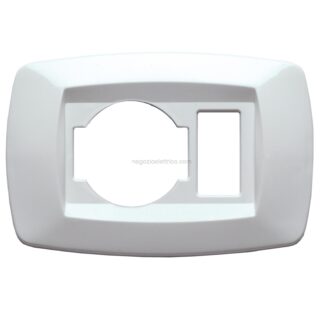 MSTMD10UN1 Placca Modi' Univer.+1 Posto BIANCO