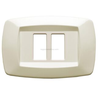 MSTMD28RT Placca Modi' 2 Posti Ravv.AVORIO