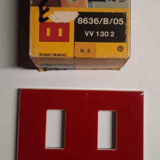 VIW08636/B/05 placca serie lacca rosso rubino