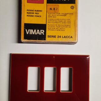 VIW08637/B/05 placca serie lacca rosso rubino
