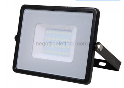 VTA401 Faro LED PRO SMD Chip Samsung 30W Colore Nero 4000K IP65 luce bianca naturale