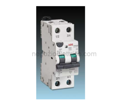 AEGHDC90EC16/030 Interruttore magnetotermico differenziale 1p+n 16A Idn=0,03A classe A Icc 6kA
