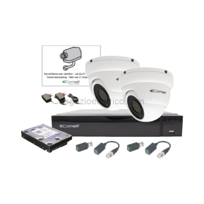 COEAHDKIT04S02A/BE KIT AHD 1xAHDVR004S02A 2xAHDCAMS02FA+ACC
