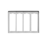 VIWC324 Cornice per 4 placche 2M alluminio