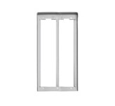 VIWC332 Cornice per 2 placche 3M alluminio