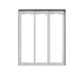 VIWC333 Cornice per 3 placche 3M alluminio