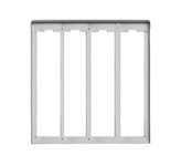 VIWC334 Cornice per 4 placche 3M alluminio
