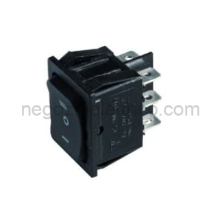 ERT040678600 pulsante doppio saliscendi nero 2poli 15A 250V