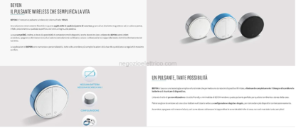 FIN1Y13B20 Beyon Pulsante 4 Ch. bianco - immagine 2