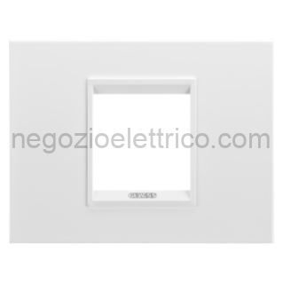 GEWGW16202XB PLACCA LUX 2P METAL BIANCO MONOCHROME