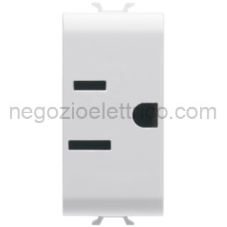 GEWGW10286 PRESA 1M 2P+T 15A ST.USA BIANCO