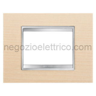 GEWGW16203LA PLACCA LUX 3P ACERO