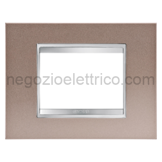 GEWGW16203MP PLACCA LUX 3P METAL.BRONZO PERLATO