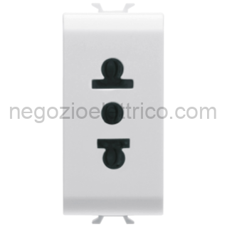 GEWGW10288 PRESA ST.EUROAMERICANO 2P+T 15A BIANCO