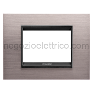 GEWGW16203WS PLACCA LUX 3P METAL.ALLUM.SPAZZ.LAVY