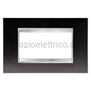 GEWGW16204ML PLACCA LUX 4P METAL CANNA DI FUCILE