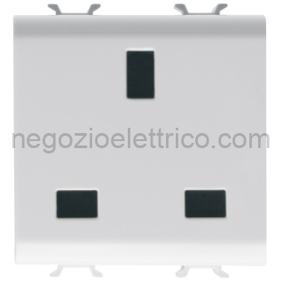 GEWGW10296 PRESA 2M 2P+T 13A ST.INGLESE BIANCO