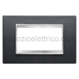 GEWGW16204PN PLACCA LUX 4P PELLE NERO